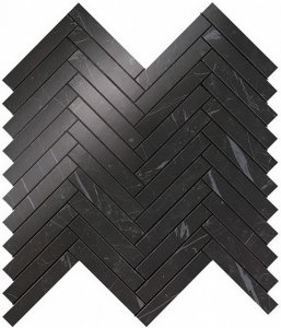 Nero Marquina Herringbone Wall 30.50х30.50