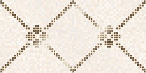 Керамическая плитка Керлайф Pixel Beige Декор 31,5x63