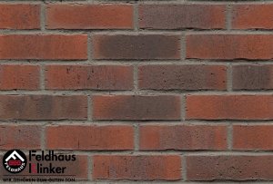 Клинкерная плитка ручной формовки (R743NF14) 743 vascu carmesi flores Feldhaus Klinker 240x71x14 мм