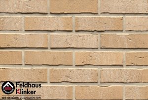 Клинкерная плитка ручной формовки (R733NF14) 733 vascu crema pandra Feldhaus Klinker 240x71x14 мм