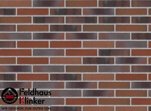 Клинкерная плитка фасадная (R560DF14) 560 carbona carmesi colori Feldhaus Klinker 240x52x14 мм