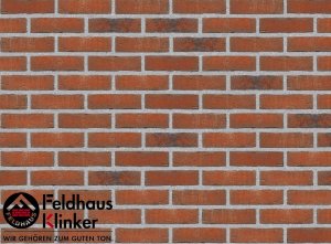 Клинкерная плитка  ручной формовки (R687WDF14) 687 sintra terracotta linguro Feldhaus Klinker 215x65x14 мм