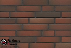 Клинкерная плитка фасадная (R382DF14) 382 cerasi viva liso Feldhaus Klinker 240x52x14 мм