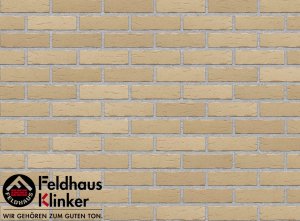Клинкерная плитка  ручной формовки (R692WDF14) 692 sintra crema Feldhaus Klinker 215x65x14 мм
