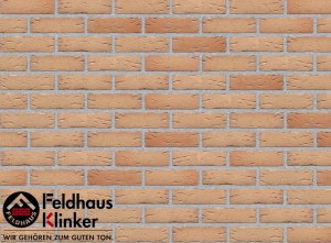 Клинкерная плитка  ручной формовки (R696WDF14) 696 sintra crema duna Feldhaus Klinker 215x65x14 мм