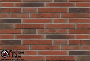 Клинкерная плитка ручной формовки (R752DF14) 752 vascu ardor carbo Feldhaus Klinker 240x52x14 мм