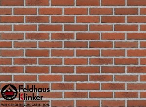 Клинкерная плитка  ручной формовки (R698WDF14) 698 sintra terracotta bario Feldhaus Klinker 215x65x14 мм