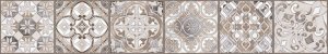 Бордюр Alma Ceramica Birma, BWU58BIR404, 8,2x50 см