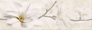 Декор Mei Stone Flowers Beige Inserto, O-SNF-WIU011-32, 25x75 см