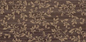 Декор Mei Tessa Темно-коричневый с узором, TS2L511, 29,7x60 см