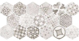Керамогранит Equipe Hexatile Cement Garden Grey, 17,5x20 см
