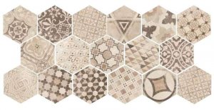 Керамогранит Equipe Hexatile Cement Garden Sand, 17,5x20 см