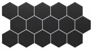 Керамогранит Realonda Ceramica Hex Black, 26,5x51 см