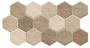 Керамогранит Realonda Ceramica Hex Stonehenge Earth, 26,5x51 см