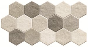 Керамогранит Realonda Ceramica Hex Stonehenge Frost, 26,5x51 см