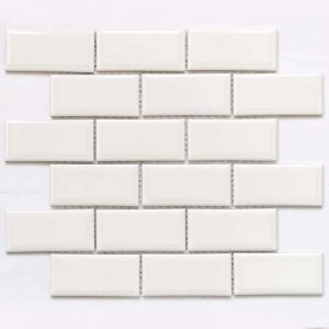 Мозаика Bonaparte Керамическая мозаика Brick White, 28,7x29,2 см
