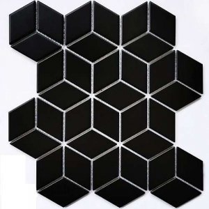 Мозаика Bonaparte Керамическая мозаика Landa Black matt, 26,7x30,9 см