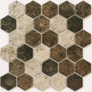 Мозаика Bonaparte Керамическая мозаика Olmeto Brown, 27,1x28,2 см