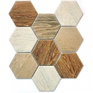Мозаика Bonaparte Керамическая мозаика Wood comb, 25,6x29,5 см