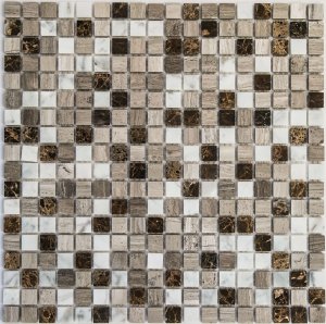 Мозаика Bonaparte Мозаика из натурального камня Detroit (POL), чип 15x15 мм, 30,5x30,5 см