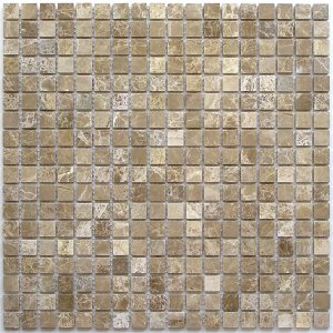 Мозаика Bonaparte Мозаика из натурального камня Madrid-15 slim (POL) 3, чип 15x15 мм, 30,5x30,5 см