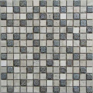 Мозаика Bonaparte Мозаика из натурального камня Milan-1, чип 20x20 мм, 30,5x30,5 см