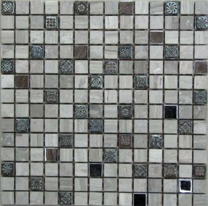 Мозаика Bonaparte Мозаика из натурального камня Milan-2, чип 20x20 мм, 30,5x30,5 см
