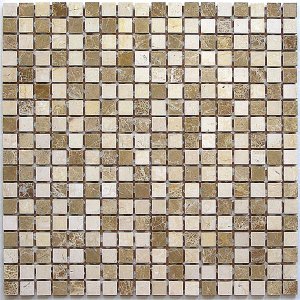 Мозаика Bonaparte Мозаика из натурального камня Sevilla-15 slim (POL), чип 15x15 мм, 30,5x30,5 см