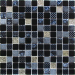 Мозаика Bonaparte Мозаика стеклянная Domino, чип 23х23 мм, 30x30 см