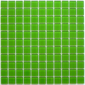 Мозаика Bonaparte Мозаика стеклянная Green glass, чип 25x25 мм, 30x30 см