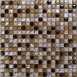Мозаика Bonaparte Мозаика стеклянная Ochre Rust, чип 15x15 мм, 30x30 см