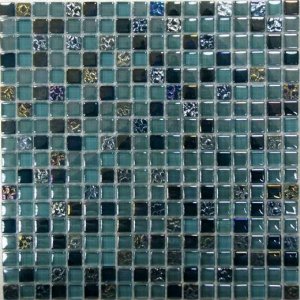 Мозаика Bonaparte Мозаика стеклянная Sea Drops, чип 15x15 мм, 30x30 см