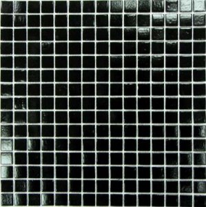 Мозаика Bonaparte Мозаика стеклянная Simple Black (на бумаге), чип 20x20 мм, 32,7x32,7 см