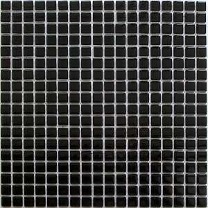 Мозаика Bonaparte Мозаика стеклянная Super black, чип 15x15 мм, 30x30 см