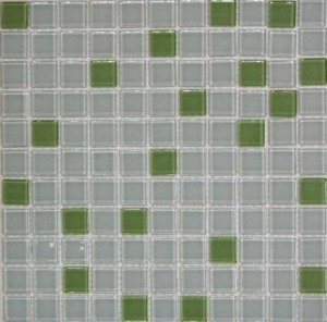 Мозаика Bonaparte Растяжки Jump Green №8 (light), чип 25x25 мм, 30x30 см