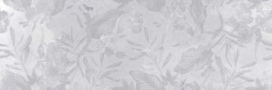 Плитка настенная Mei Bosco Verticale Цветы серый, BVU093, 25x75 см