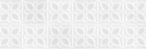 Плитка настенная Mei Lissabon Рельеф квадраты белый, LBU053D, 25x75 см