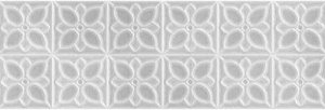 Плитка настенная Mei Lissabon Рельеф квадраты серый, LBU093D, 25x75 см