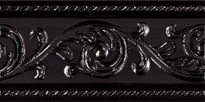 Бордюр Cenefa Yara Negro 7.5x15