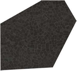 Керамогранит ROMA DIAMOND CALEIDO FRAM BLACK BRILL. (fNKR) 37x52