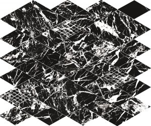 Мозаика MAJESTIC NET GLAM. BLACK LEV (02621) 31x35